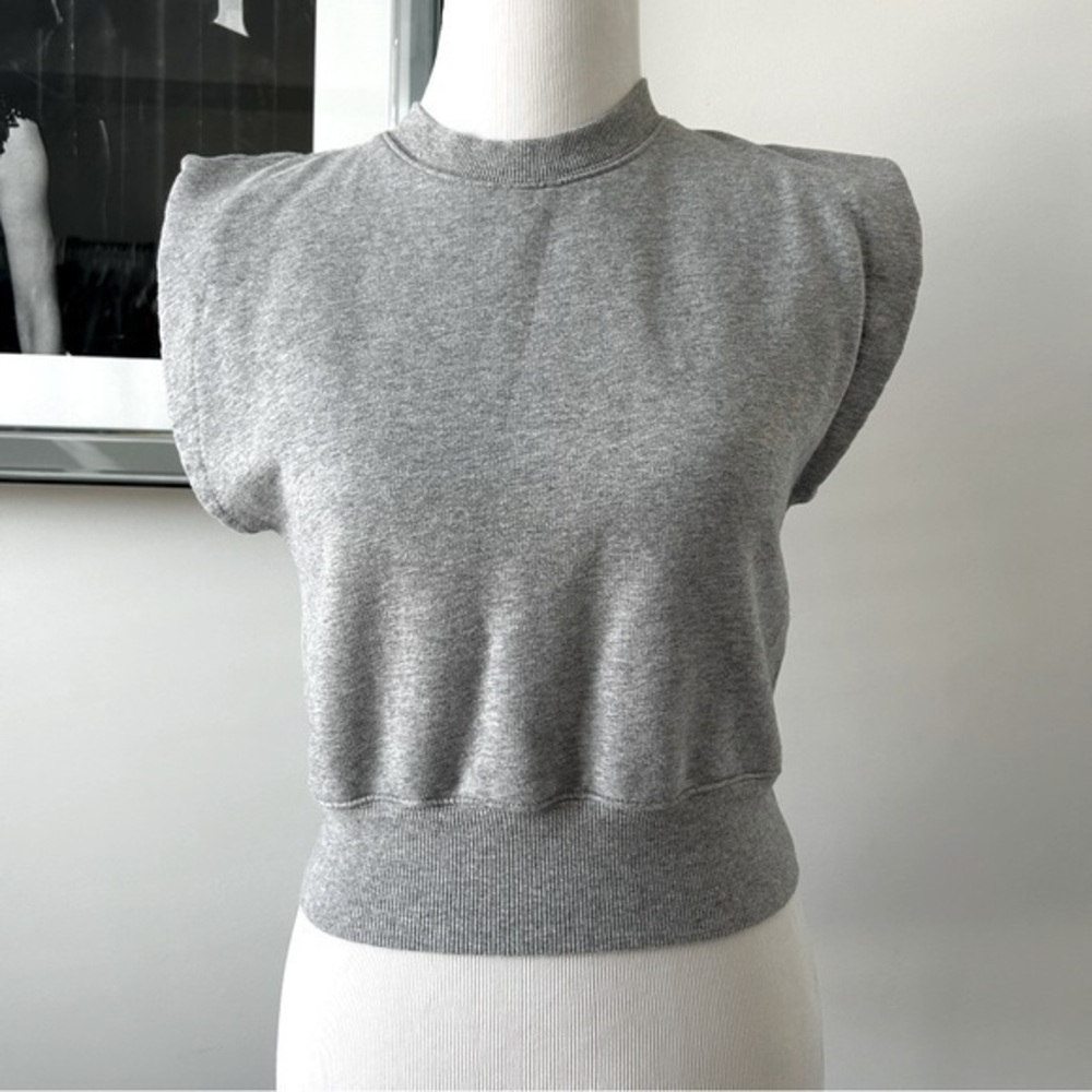 Aritzia Wilfred Free Sleeveless Sweat Shirt Top